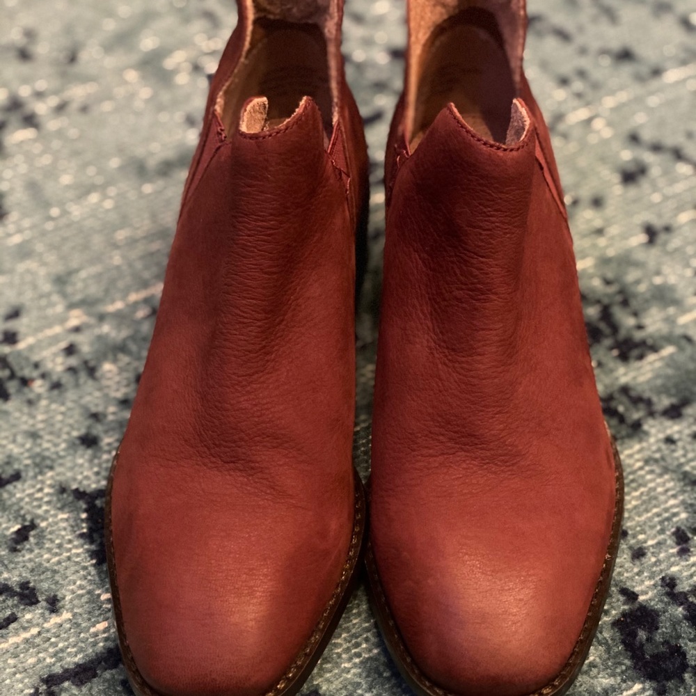 Maroon boots
